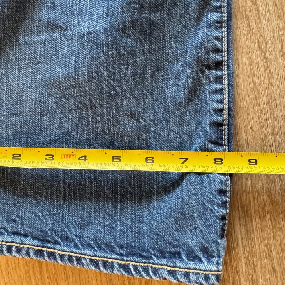 Levis 501 Original Fit Mens Jeans 34x30 Medium Wash Blue Button Fly Straight Leg - Picture 11 of 11